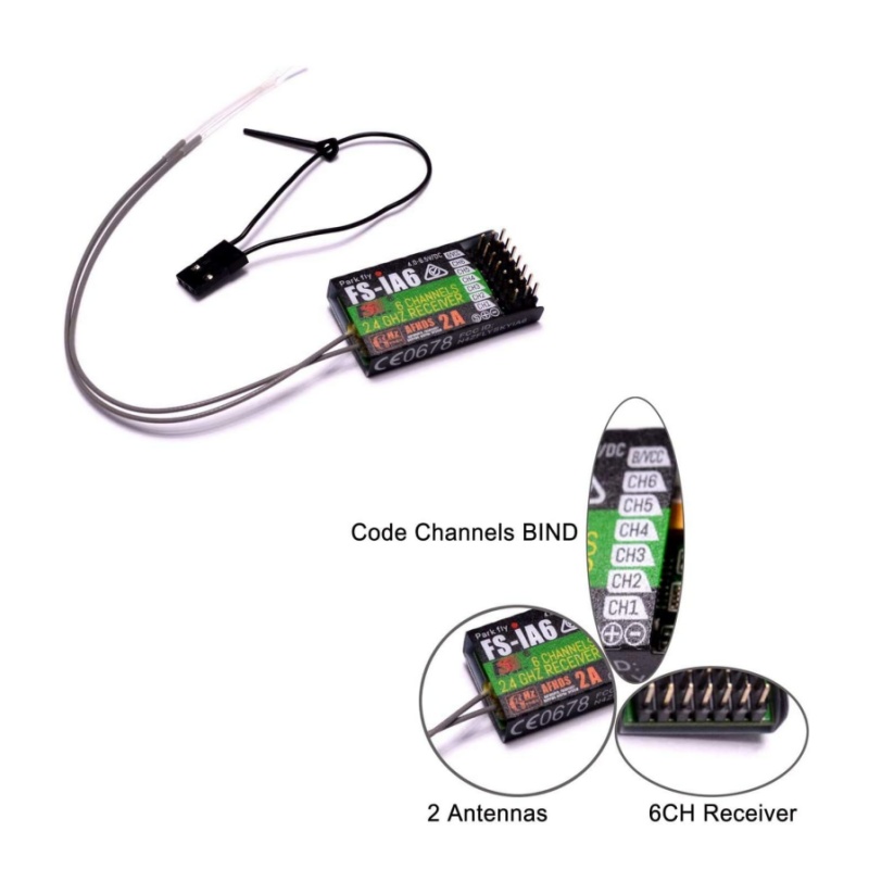 Fpv Drone Antenna - Flysky FS-IA6 Receptor 6CH Antena Dupla