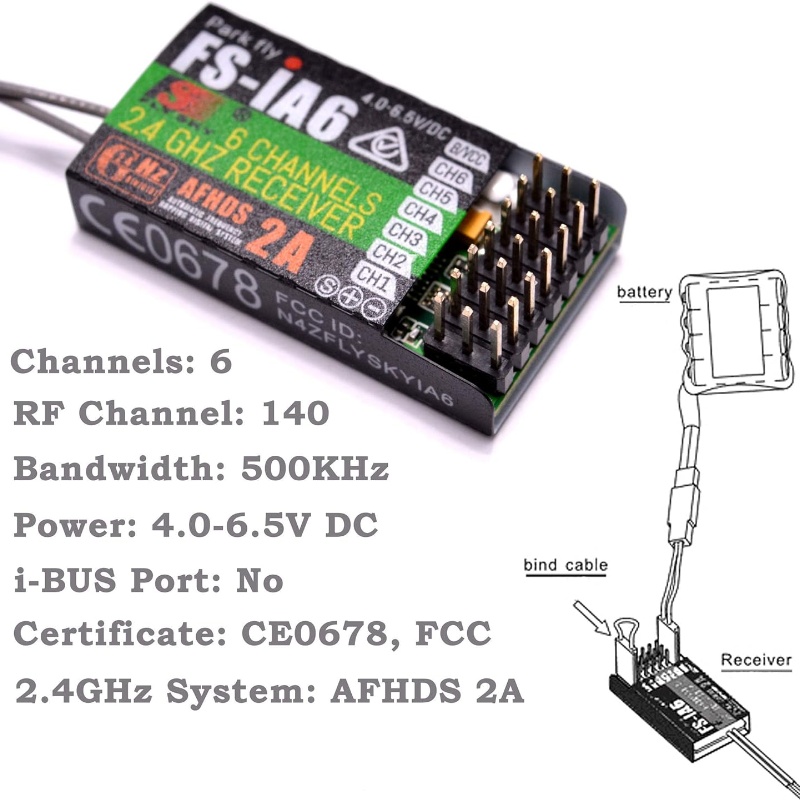 Flysky FS-IA6 Receptor 6CH Ant - Fpv Drone Antenna avaliação e preço