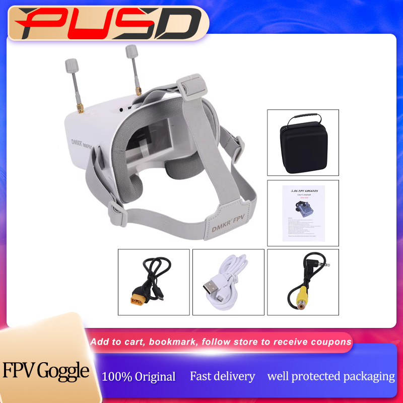 Óculos FPV 008D PRO Branco com - Fpv Drone Goggles avaliação e preço