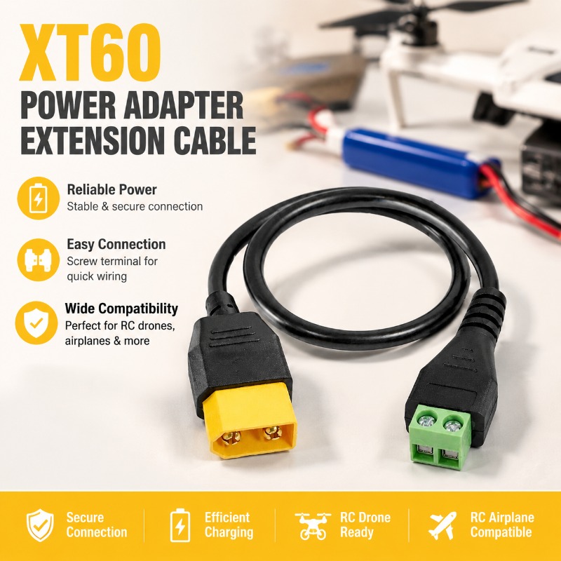 Cabo Adaptador XT60 Macho-Fême - Fpv Drone Charger avaliação e preço